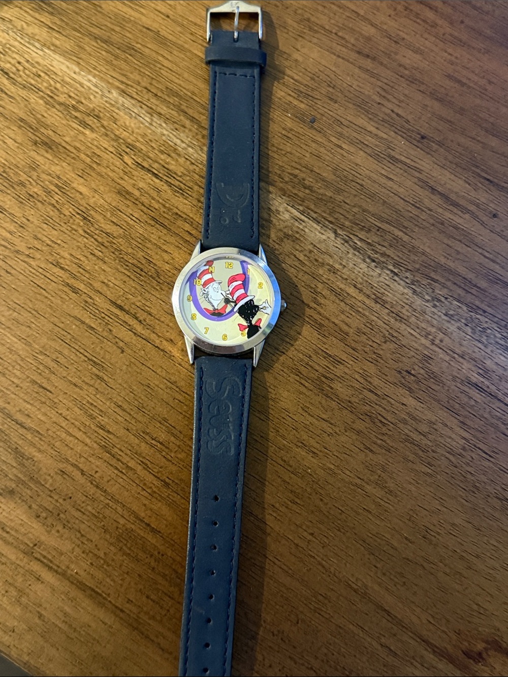 Vintage 1997 Dr. Seuss “Cat in the Hat” Watch – Tick Tocking Time Tickers